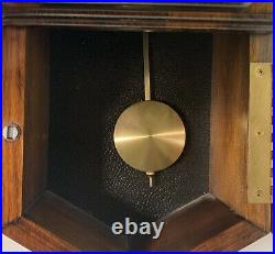 Vintage VERICHRON Wind-Up Pendulum Wall Clock withWestminster Chimes withWood Case