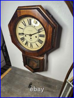 Vintage Verichron Harris & Mallow Westminster Chime Regulator Wall Clock