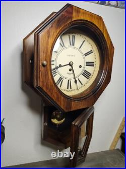 Vintage Verichron Harris & Mallow Westminster Chime Regulator Wall Clock