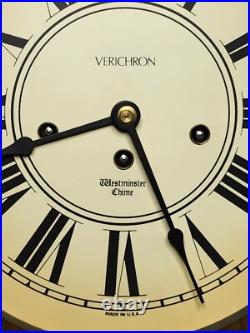 Vintage Verichron Harris & Mallow Westminster Chime Regulator Wall Clock