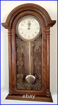 Vintage Verichron Quartz Westminter Chime Hanging Pendulum Wall Clock