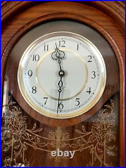 Vintage Verichron Quartz Westminter Chime Hanging Pendulum Wall Clock