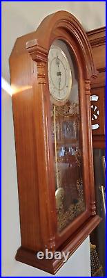 Vintage Verichron Quartz Westminter Chime Hanging Pendulum Wall Clock