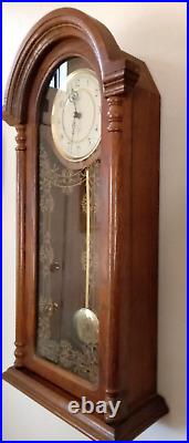 Vintage Verichron Quartz Westminter Chime Hanging Pendulum Wall Clock