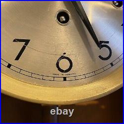 Vintage Wall Clock Fully Working Westminster Chime Wood German Art Deco Style