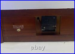 Vintage Wallace Silversmiths Quartz Mantle Clock With Digital Westminster Chime