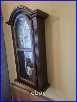 Vintage Waltham 31-Day Tempus Fugit Wall Clock Chimes Tested & Working With Key