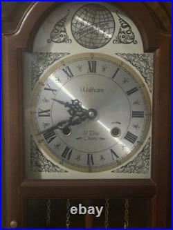 Vintage Waltham 31-Day Tempus Fugit Wall Clock Chimes Tested & Working With Key