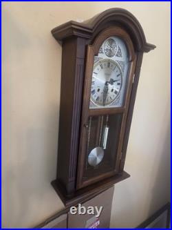 Vintage Waltham 31-Day Tempus Fugit Wall Clock Chimes Tested & Working With Key