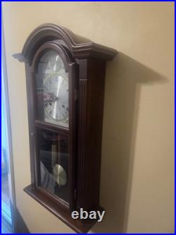 Vintage Waltham 31-Day Tempus Fugit Wall Clock Chimes Tested & Working With Key