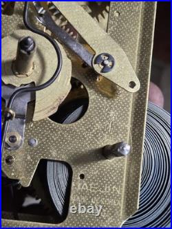 Vintage Waltham 31-Day Tempus Fugit Wall Clock Chimes Tested & Working With Key