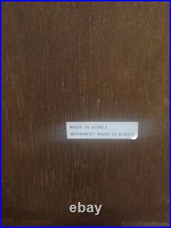 Vintage Waltham 31-Day Tempus Fugit Wall Clock Chimes Tested & Working With Key