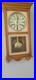 Vintage Waltham Regulator 31 Day Floral Chime Wall Clock Solid Oak with Key