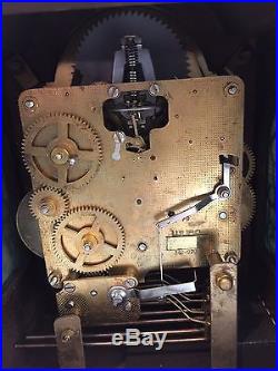 Vintage Warmink Triple Chime Westminster Mantle Moonphase Desk Clock with Key