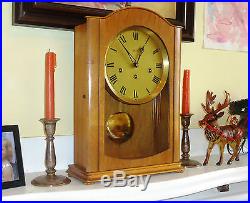 Vintage Westminster Chime Hermle German Made Tall Mantel Clock
