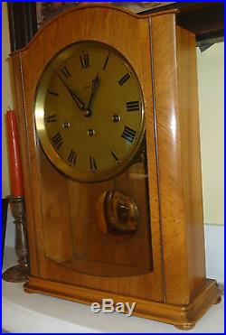 Vintage Westminster Chime Hermle German Made Tall Mantel Clock