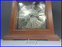 Vintage Westminster Chime Mantel Clock Quartz Roman Numeral Japan Restored