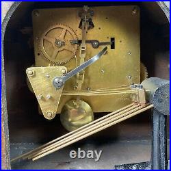 Vintage Westminster Chiming Mantel Clock Mechanical With Pendulum Working No Key