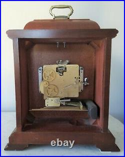 Vintage Wood Case Hamilton 340-020 Westminster Chime 8 Day Clock Working withKey