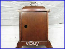 Vintage Wooden Case Hamilton Westminster Chime Carriage Shelf Mantle Clock