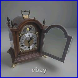 Vintage Wuba John Warmink Mantel Bracket Clock Urgos UW6 Westminster Chime RUNS