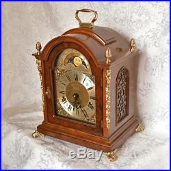 Vintage Wuba Warmink Triple Chime, Westminster Mantel Clock. Moon Phase Calendar