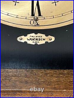 Vintage Wuersch Mantel Clock with Westminster Chimes Runs, Strikes and Chimes