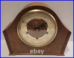 Vintage c1960's Smiths Oak Westminster Chiming Mantel Clock (Fully Serviced)