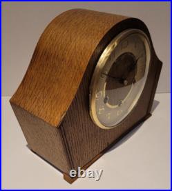 Vintage c1960's Smiths Oak Westminster Chiming Mantel Clock (Fully Serviced)