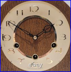Vintage c1960's Smiths Oak Westminster Chiming Mantel Clock (Fully Serviced)
