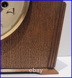 Vintage c1960's Smiths Oak Westminster Chiming Mantel Clock (Fully Serviced)