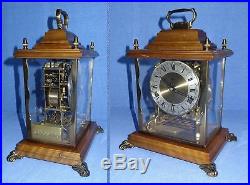 Vintage german Carillon Schatz mantel clock 3 melodies triple chime Westminster