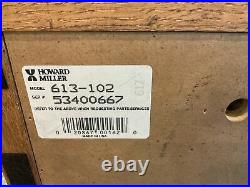 Vintage-howard Miller Oak Mantle Westminster Chime Clock West Germany 340-020