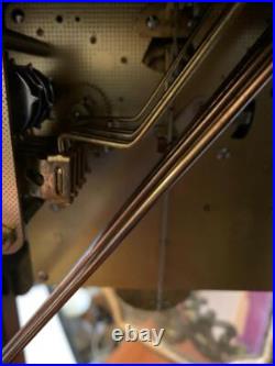 Vintage mantel clock by Franz Hermle Italian inlaid case Cherubs Chimes 30 high