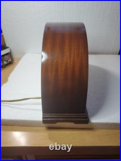 Vntg Art Deco Clock 1935 Telechron Westminster Chime Elec Mahogany Case Revere