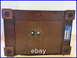 Vtg 70's #M210 MAH Baldwin Mantel Westminster Chime Clock