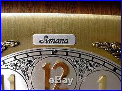 Vtg Amana Colony SHELF MANTLE CLOCK West Germany Movement Westminster Chimes