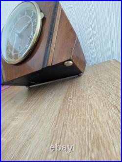 Vtg Art Deco Fattorini & Sons Westminster Chime Mantel Clock British Made 1930s