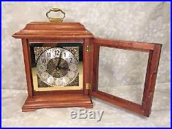 Vtg Bracket Clock F Hermle Movement Westminster Chimes Not Running