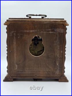 Vtg Franz Hermle 340-020 Mantel Clock W Germany 8-Day Westminster Chime Working