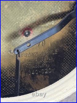 Vtg Franz Hermle 340-020 Mantel Clock W Germany 8-Day Westminster Chime Working