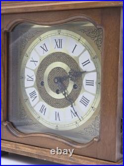 Vtg Franz Hermle 340-020 Mantel Clock W Germany 8-Day Westminster Chime Working