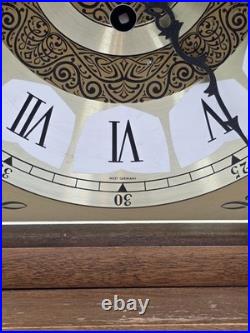 Vtg Franz Hermle 340-020 Mantel Clock W Germany 8-Day Westminster Chime Working