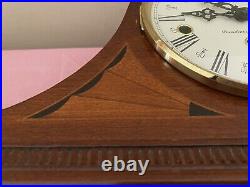 Vtg Howard Miller Livingston Wood Mantle Clock Westminster Chime 630-128 EC