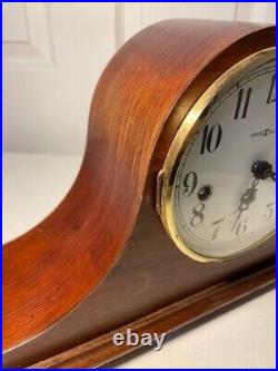 Vtg Howard Miller Mantle Clock 612-439 Westminster Chime W Key Wind Movement MCM