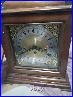Vtg Howard Miller Westminster Chime 340-020 Mantel Clock with key? West Germany