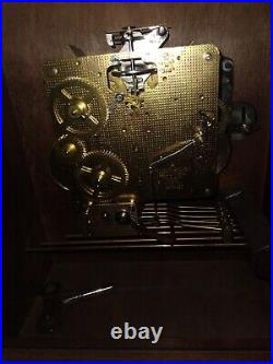 Vtg Howard Miller Westminster Chime 340-020 Mantel Clock with key? West Germany