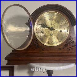 Vtg RARE Sligh German Mantle Chime Clock Model 0503-1-AN REPLACED Movement NICE