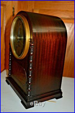 Vtg Revere Telechron Westminster Chime electric wood mantle clock Works