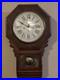 Vtg SETH THOMAS Octagon Wall Clock Westminster Chime 3 Windup With Key Pendulum